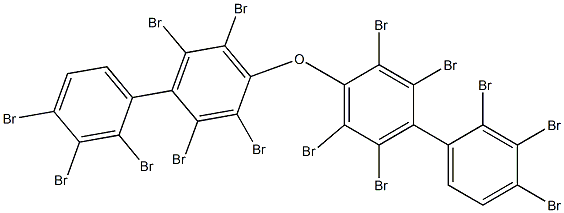 (2,3,4-Tribromophenyl)(2,3,5,6-tetrabromophenyl) ether 结构式