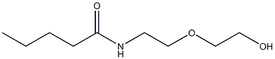 N-(5-Hydroxy-3-oxapentan-1-yl)pentanamide 结构式