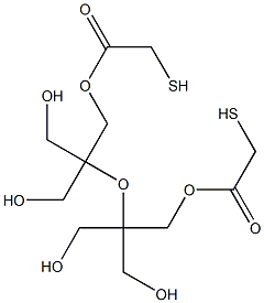 Bis[1,1-bis(hydroxymethyl)-2-(mercaptoacetoxy)ethyl] ether 结构式