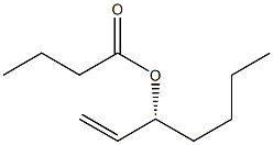 [R,(+)]-1-Heptene-3-ol butyrate 结构式