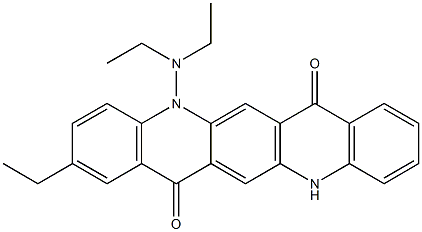 5-(Diethylamino)-2-ethyl-5,12-dihydroquino[2,3-b]acridine-7,14-dione 结构式