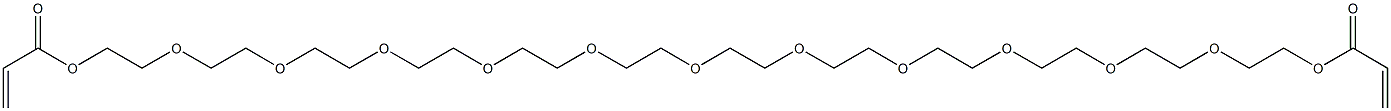 Diacrylic acid 3,6,9,12,15,18,21,24,27,30,33-undecaoxapentatriacontane-1,35-diyl ester 结构式