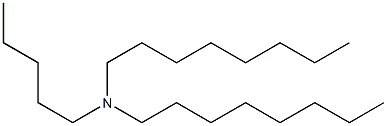 N-Pentyl-N,N-dioctylamine 结构式