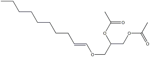 1-O-(1-Decenyl)glycerol 2,3-diacetate 结构式