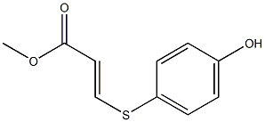 (E)-3-[(4-Hydroxyphenyl)thio]acrylic acid methyl ester 结构式