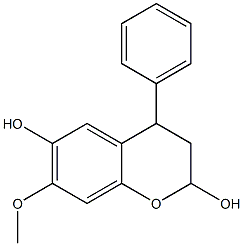 3,4-Dihydro-7-methoxy-4-phenyl-2H-1-benzopyran-2,6-diol 结构式