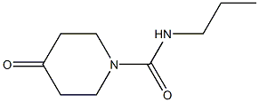 N-Propyl-4-oxopiperidine-1-carboxamide 结构式