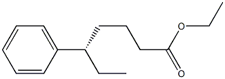 [S,(+)]-5-Phenylheptanoic acid ethyl ester 结构式