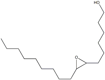 7,8-Epoxyheptadecan-1-ol 结构式