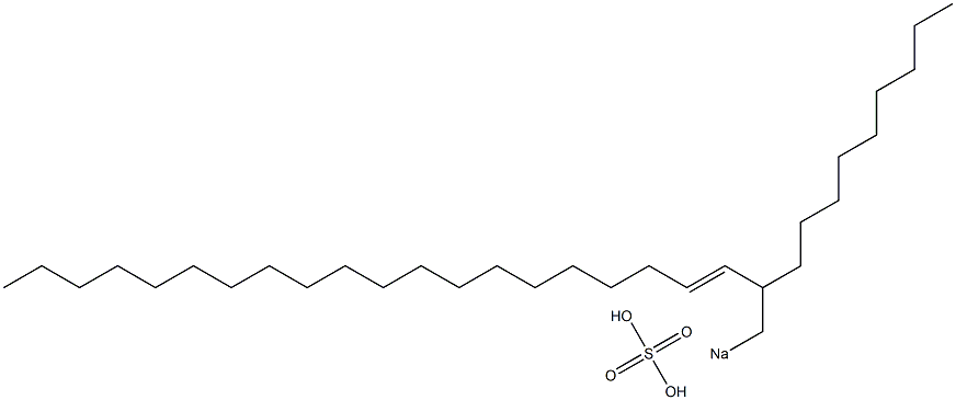 Sulfuric acid 2-nonyl-3-docosenyl=sodium ester salt 结构式