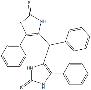4,4'-Phenylmethylenebis(5-phenyl-4-imidazoline-2-thione) 结构式