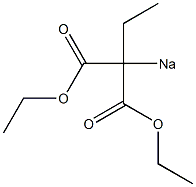 2-Sodio-2-ethylmalonic acid diethyl ester 结构式