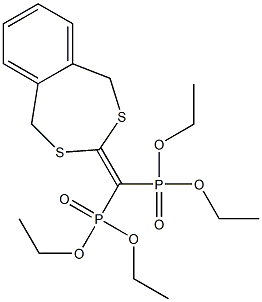 [(1,5-Dihydro-2,4-benzodithiepin)-3-ylidene]methylenebisphosphonic acid tetraethyl ester 结构式