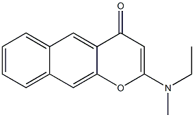 2-(Ethylmethylamino)-4H-naphtho[2,3-b]pyran-4-one 结构式