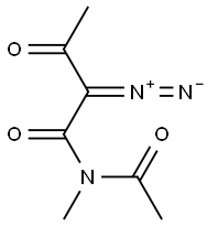 2-Diazo-N-methyl-N-acetyl-3-oxobutanamide 结构式