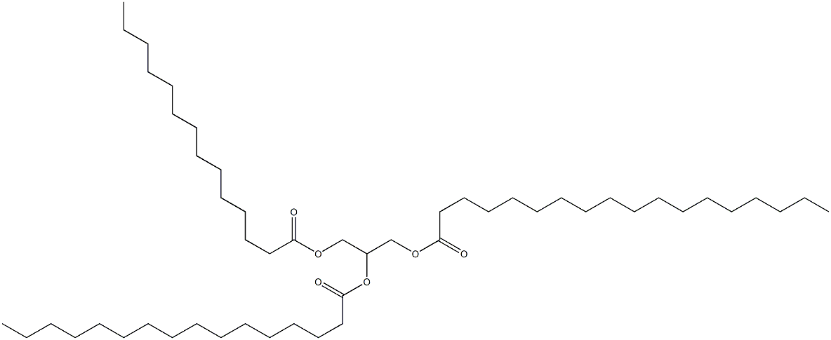 Glycerol 1-myristate 2-palmitate 3-stearate 结构式