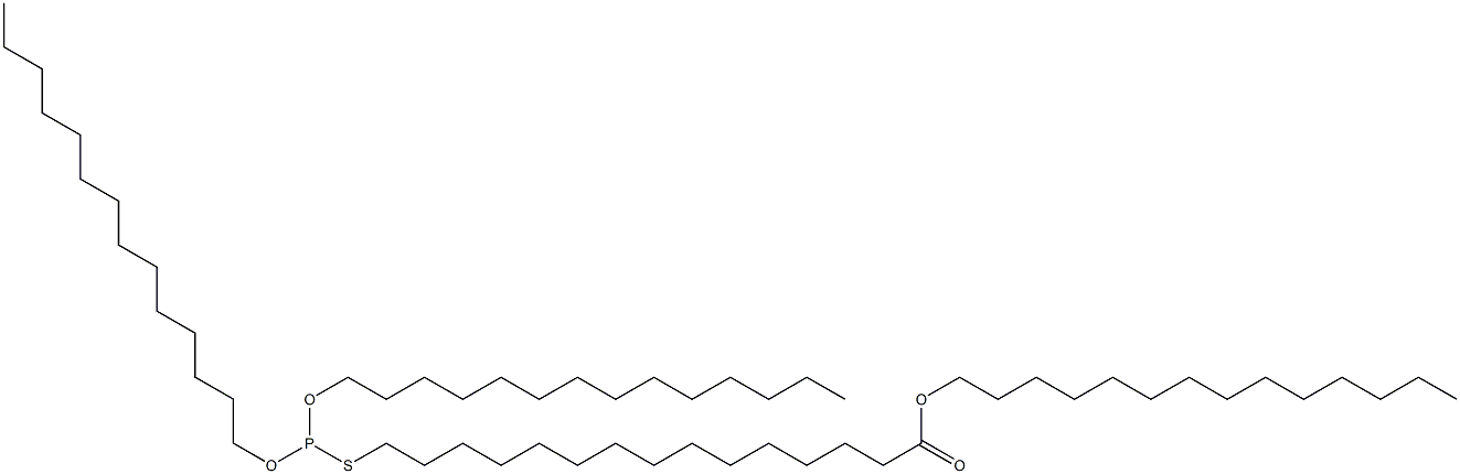 Thiophosphorous acid O,O-ditetradecyl S-(15-tetradecyloxy-15-oxopentadecyl) ester 结构式