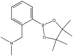 4,4,5,5-Tetramethyl-2-[2-(dimethylaminomethyl)phenyl]-1,3,2-dioxaborolane 结构式
