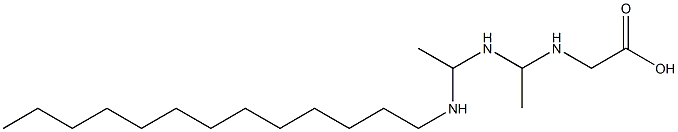 N-[1-[1-(Tridecylamino)ethylamino]ethyl]glycine 结构式