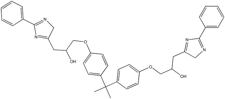 1,1'-(2,2-Propanediyl)bis[(4,1-phenylene)oxy]bis[3-(2-phenyl-4H-imidazol-5-yl)-2-propanol] 结构式