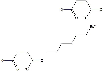 Bis(maleic acid 1-hexyl)barium salt 结构式