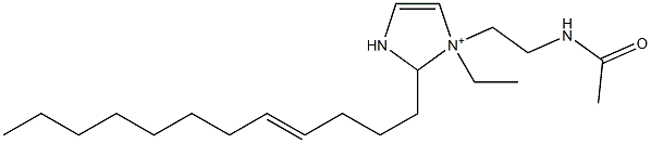 1-[2-(Acetylamino)ethyl]-2-(4-dodecenyl)-1-ethyl-4-imidazoline-1-ium 结构式