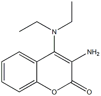 3-Amino-4-diethylamino-2H-1-benzopyran-2-one 结构式