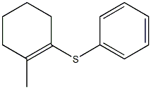 1-(Phenylthio)-2-methyl-1-cyclohexene 结构式