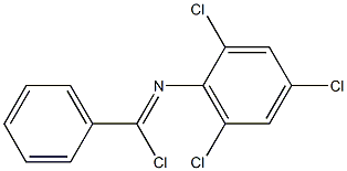 Chloro(phenyl)-N-(2,4,6-trichlorophenyl)methanimine 结构式