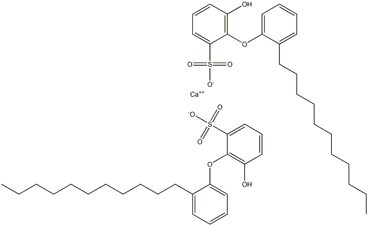 Bis(6-hydroxy-2'-undecyl[oxybisbenzene]-2-sulfonic acid)calcium salt 结构式
