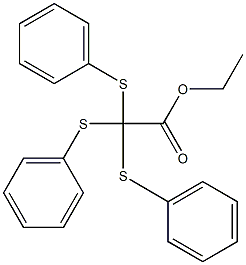 Tri(phenylthio)acetic acid ethyl ester 结构式