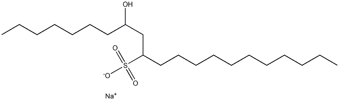 8-Hydroxyhenicosane-10-sulfonic acid sodium salt 结构式