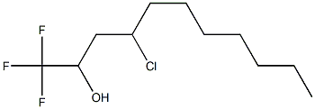 1,1,1-Trifluoro-4-chloroundecan-2-ol 结构式