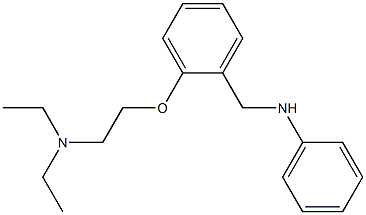 N-Phenyl-o-[2-(diethylamino)ethoxy]benzylamine 结构式