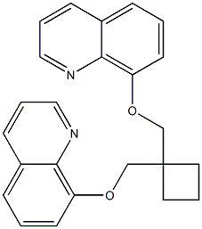 1,1-Bis[(8-quinolinyloxy)methyl]cyclobutane 结构式