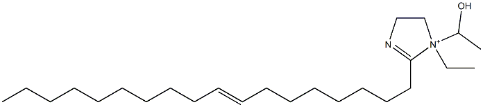 1-Ethyl-1-(1-hydroxyethyl)-2-(8-octadecenyl)-2-imidazoline-1-ium 结构式