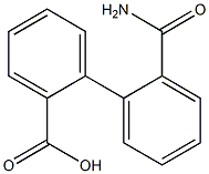 2'-Carbamoyl-1,1'-biphenyl-2-carboxylic acid 结构式