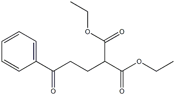 2-(3-Oxo-3-phenylpropyl)propanedioic acid diethyl ester 结构式