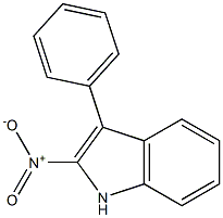 3-Phenyl-2-nitro-1H-indole 结构式