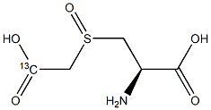 S-[Carboxy(13C)methyl]-L-cysteine S-oxide 结构式