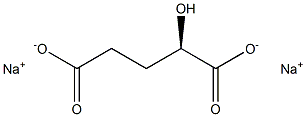 [R,(+)]-2-Hydroxypentanedioic acid disodium salt 结构式