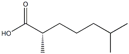 [S,(+)]-2,6-Dimethylheptanoic acid 结构式