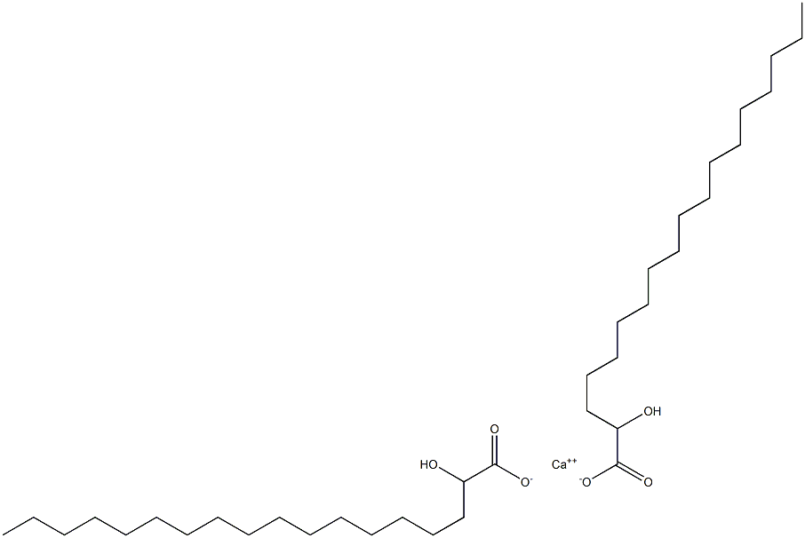 Bis(2-hydroxyoctadecanoic acid)calcium salt 结构式