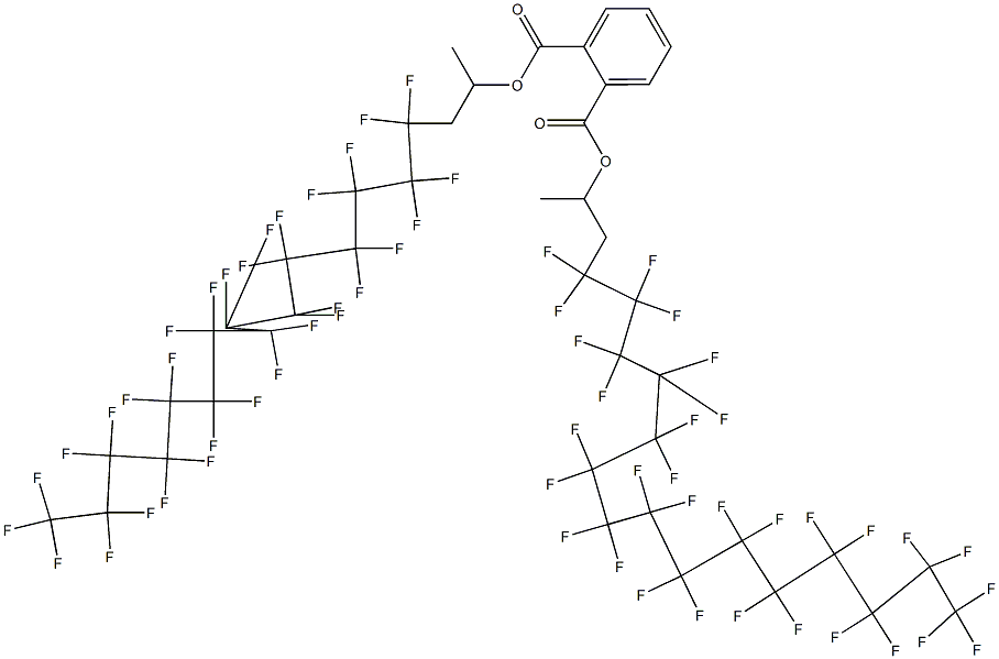 Phthalic acid di[2-(hentriacontafluoropentadecyl)-1-methylethyl] ester 结构式
