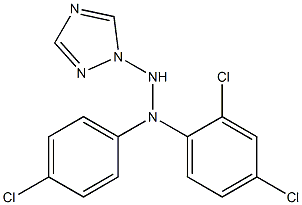 1-(1H-1,2,4-Triazol-1-yl)-2-[4-chlorophenyl]-2-(2,4-dichlorophenyl)hydrazine 结构式