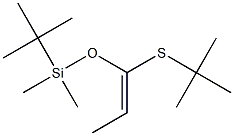 (E)-1-(tert-Butyldimethylsilyloxy)-1-(tert-butylthio)-1-propene 结构式
