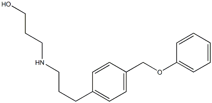 3-[[3-[p-(Phenoxymethyl)phenyl]propyl]amino]-1-propanol 结构式