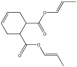 4-Cyclohexene-1,2-dicarboxylic acid bis(1-propenyl) ester 结构式