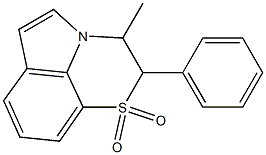 2-Phenyl-3-methyl-2,3-dihydropyrrolo[1,2,3-de]-1,4-benzothiazine 1,1-dioxide 结构式