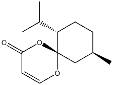 (6R,7S,10R)-7-Isopropyl-10-methyl-1,5-dioxaspiro[5.5]undec-2-en-4-one 结构式